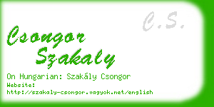 csongor szakaly business card